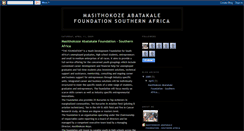 Desktop Screenshot of masithokozefoundation.blogspot.com