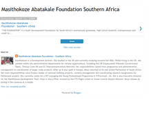 Tablet Screenshot of masithokozefoundation.blogspot.com