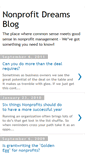 Mobile Screenshot of nonprofitdreams.blogspot.com
