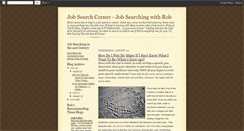 Desktop Screenshot of jobsearchingwithrob.blogspot.com