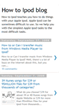 Mobile Screenshot of how-to-ipod.blogspot.com