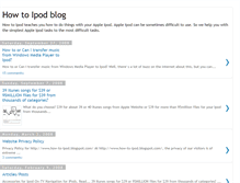 Tablet Screenshot of how-to-ipod.blogspot.com