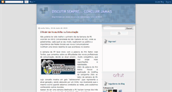 Desktop Screenshot of discutirsempreconcluirjamais.blogspot.com