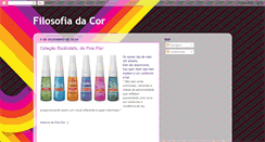 Desktop Screenshot of filosofiadacor.blogspot.com