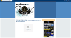 Desktop Screenshot of musicacristiana8090.blogspot.com