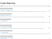 Tablet Screenshot of fragilebeginnings.blogspot.com