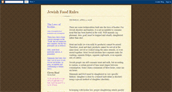 Desktop Screenshot of jewishfoodrules.blogspot.com