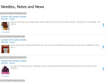 Tablet Screenshot of needlesnotesandnews.blogspot.com