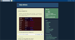 Desktop Screenshot of lady-athena.blogspot.com