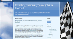 Desktop Screenshot of footballjobs.blogspot.com