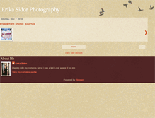 Tablet Screenshot of erikasidorphotography.blogspot.com