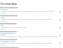 Tablet Screenshot of fivesmallmeals.blogspot.com