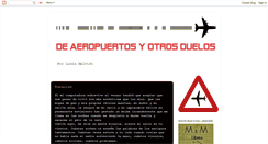 Desktop Screenshot of deaeropuertosyotrosduelos.blogspot.com