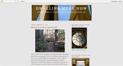 Desktop Screenshot of dwellingherenow.blogspot.com