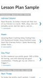 Mobile Screenshot of lessonplansample.blogspot.com