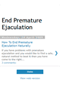 Mobile Screenshot of prematureejaculationnomore.blogspot.com