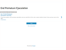 Tablet Screenshot of prematureejaculationnomore.blogspot.com