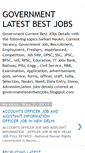 Mobile Screenshot of governmentlatestjobs.blogspot.com