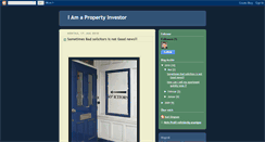 Desktop Screenshot of i-am-a-property-investor.blogspot.com