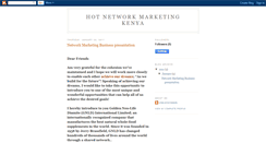 Desktop Screenshot of hotnetworkmarketingkenyachapter2.blogspot.com