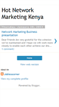 Mobile Screenshot of hotnetworkmarketingkenyachapter2.blogspot.com