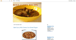 Desktop Screenshot of beefcurry-recipe.blogspot.com