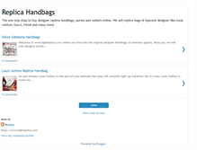 Tablet Screenshot of highreplicahandbags.blogspot.com