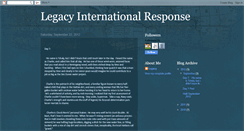 Desktop Screenshot of legacyinternationalresponse.blogspot.com