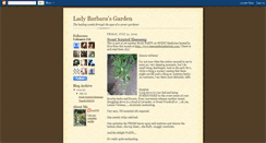 Desktop Screenshot of ladybarbarasgarden.blogspot.com