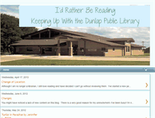 Tablet Screenshot of dunlaplibrarian.blogspot.com