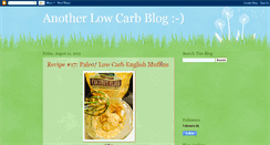 Desktop Screenshot of anotherlowcarbblog.blogspot.com