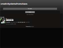 Tablet Screenshot of creativitystemsfromchaos.blogspot.com