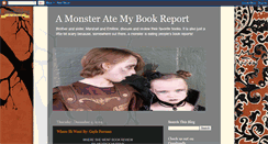 Desktop Screenshot of amonsteratemybookreport.blogspot.com