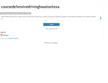 Tablet Screenshot of coursedefensivedrivinghoustontexa.blogspot.com