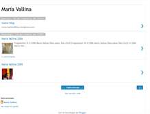 Tablet Screenshot of mariavallina.blogspot.com