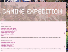 Tablet Screenshot of gamineexpedition.blogspot.com