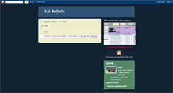 Desktop Screenshot of bjbaldwin.blogspot.com