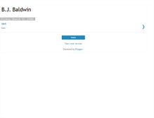 Tablet Screenshot of bjbaldwin.blogspot.com