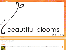 Tablet Screenshot of beautifulbloomsbyjen.blogspot.com