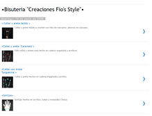 Tablet Screenshot of bisuteriafiosstyle.blogspot.com