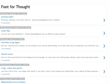 Tablet Screenshot of footforthought.blogspot.com