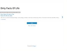 Tablet Screenshot of dirtyfactsoflife.blogspot.com