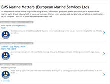 Tablet Screenshot of europeanmarineservices.blogspot.com