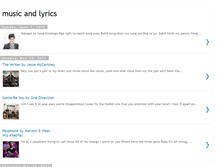 Tablet Screenshot of norwinmusicandlyrics.blogspot.com