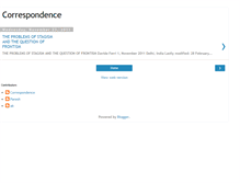 Tablet Screenshot of correspondence-delhi.blogspot.com