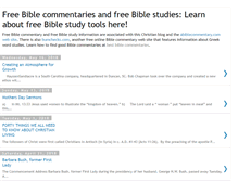 Tablet Screenshot of commentaryonthebible.blogspot.com