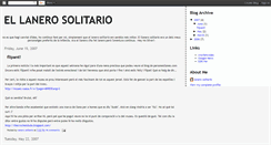 Desktop Screenshot of el-lanero-solitario.blogspot.com