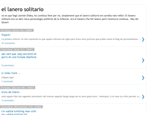 Tablet Screenshot of el-lanero-solitario.blogspot.com