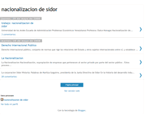 Tablet Screenshot of nacionalizaciondesidor.blogspot.com