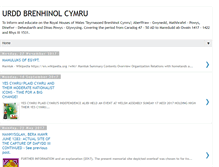 Tablet Screenshot of brenhinolcymru.blogspot.com